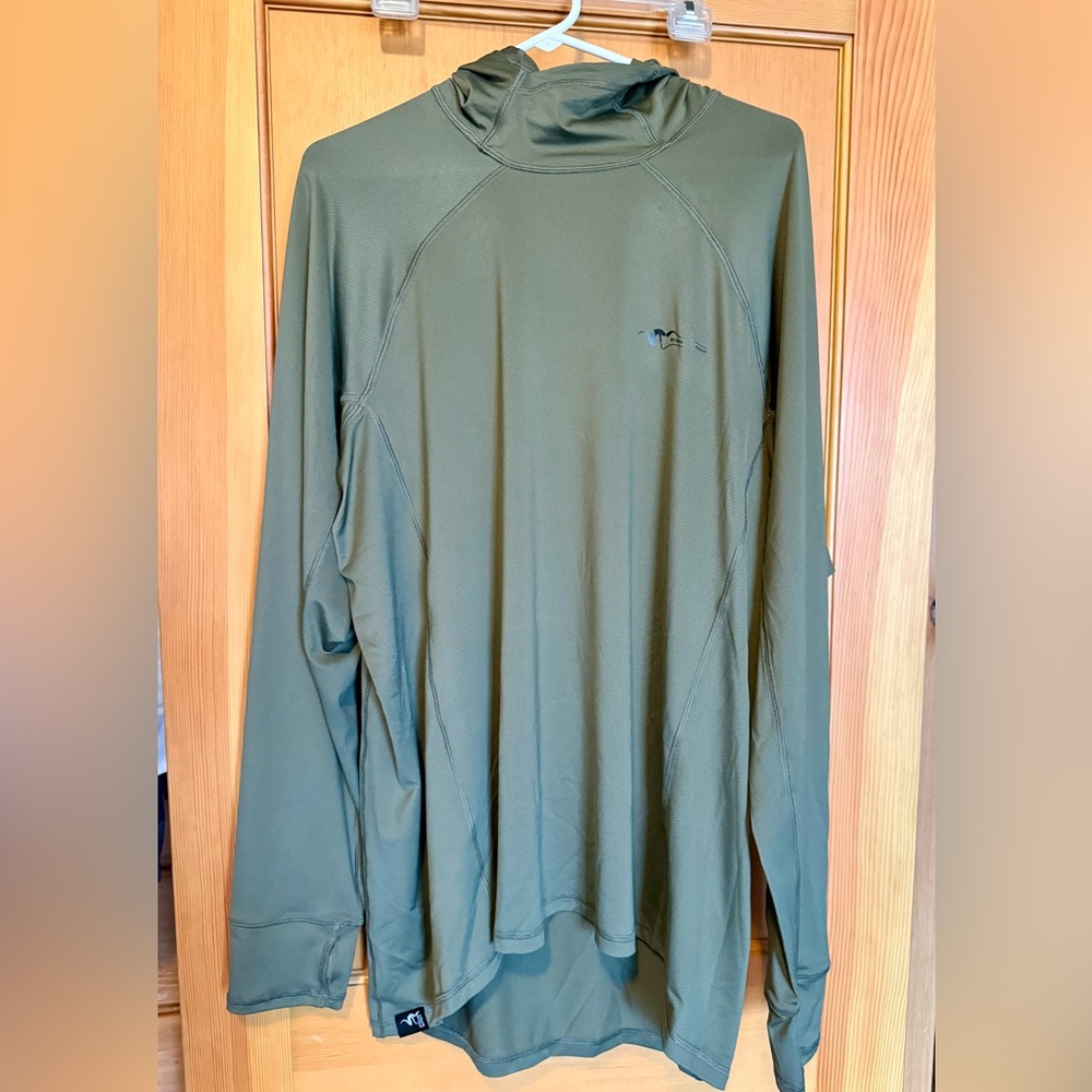 Men's Olive Green Stone Glacier Fishing/ Sun Pullover Hoody XXL New Without Tags